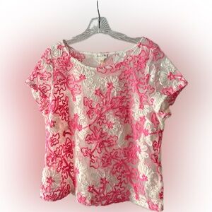 Meadow Rue (Anthropologie) Embroidered Top